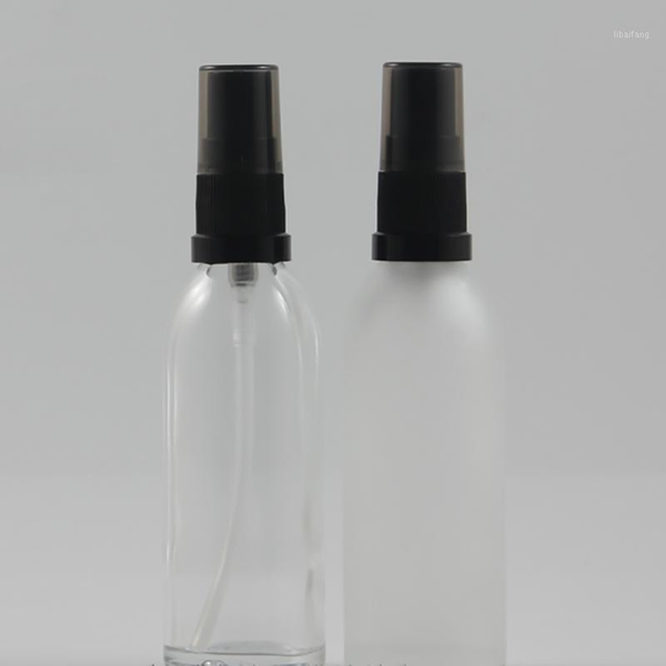 

storage bottles & jars high-grade slender 60ml empty clear/frosted glass lotion bottle
