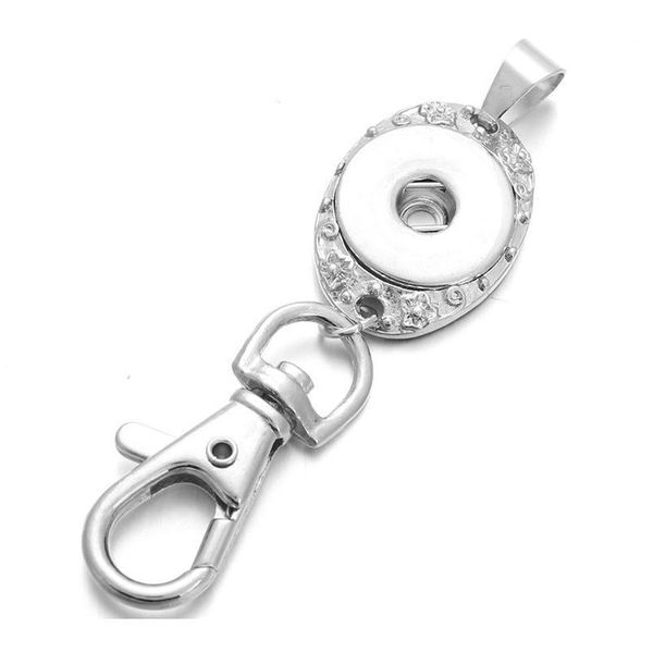 

new snap jewelry 18mm metal snap button keychains keyring pendant layard for women gi jllvxt
