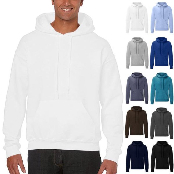 

men's hoodies & sweatshirts men retro hooded pullcord sweatshirt long sleeve hoodie sweater outwear solid color drawstring clothing, Black