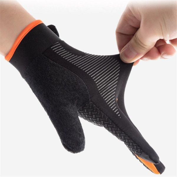 

sports socks cycling breathable non-slip touch screen gloves outdoor mountaineering climbing fitness sun proof ultra-thin fabric bike, Black