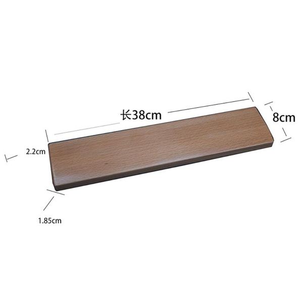 

38cm zelkova wooden wrist rest pad for mechanical keyboard handmade non-slip durable wood hand rest keyboard tray
