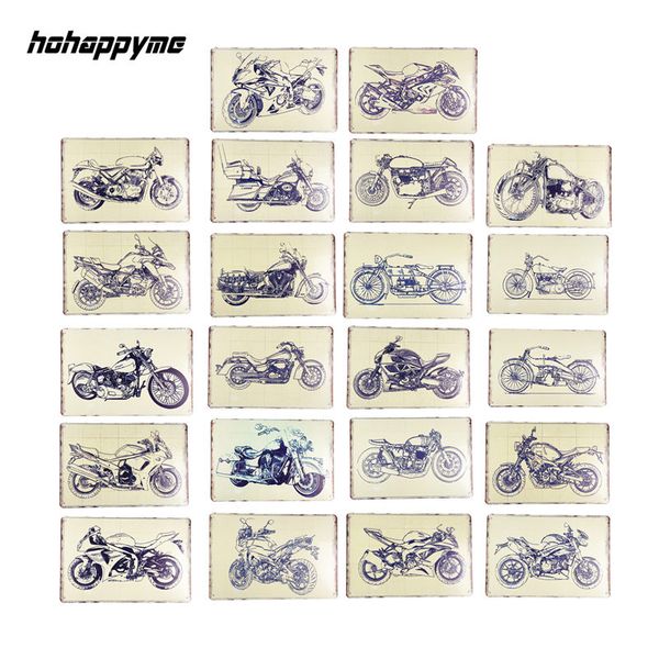 

motorcycle metal signs vintage bar decoration posters tin sign wall decor home plate retro plaque 20x30 cm