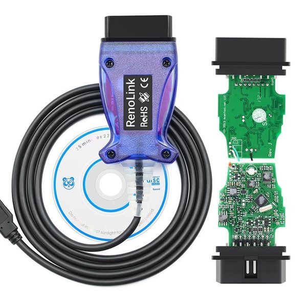 

code readers & scan tools renolink v1.52 ecu programmer key coding airbag reset for scanning obd2 diagnostic cable