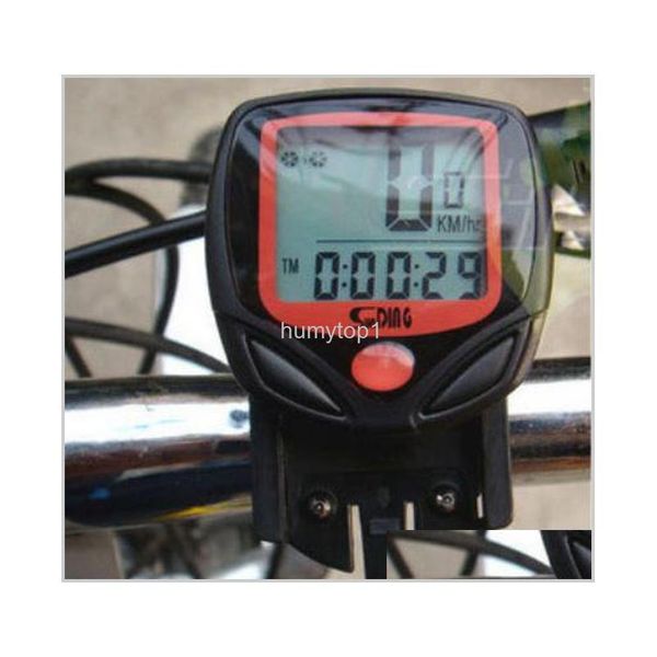 

wholesale 200pcs lot waterproof digital lcd bike speed meter bicycle odometer speedometer computer display watch 1y3au 5n7aj
