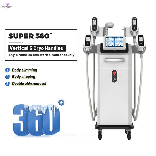 Super 360 Cryolipolysis Vacuum emagrecimento Gordura Freezing Equipamento de Beleza Corpo Facial