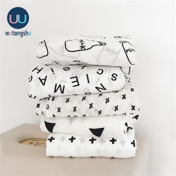 

organic cotton blanket flamingo print muslin blankets infant swaddle towel for newborns baby wrap kids bed sheet 210309