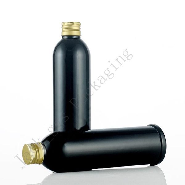 

20pcs/lot 250ml plastic empty bottle for cosmetic essential oil container lotion cream packaging black bottles