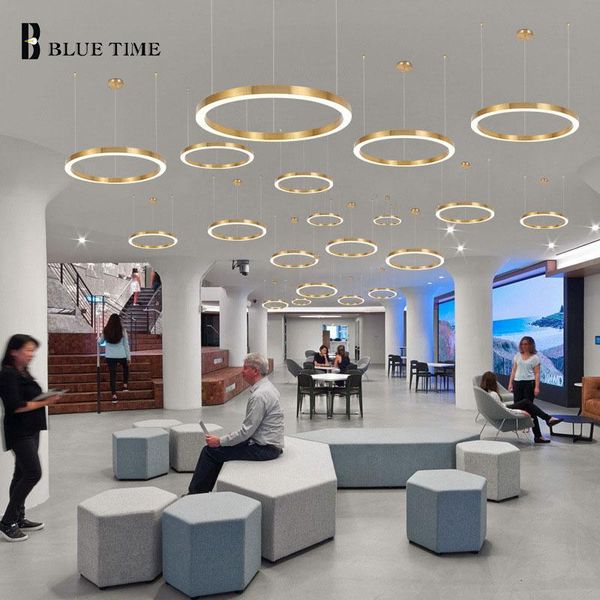 

pendant lamps gold frame led light modern 110v 220v indoor home lamp for living room dining kitchen bedroom hanging