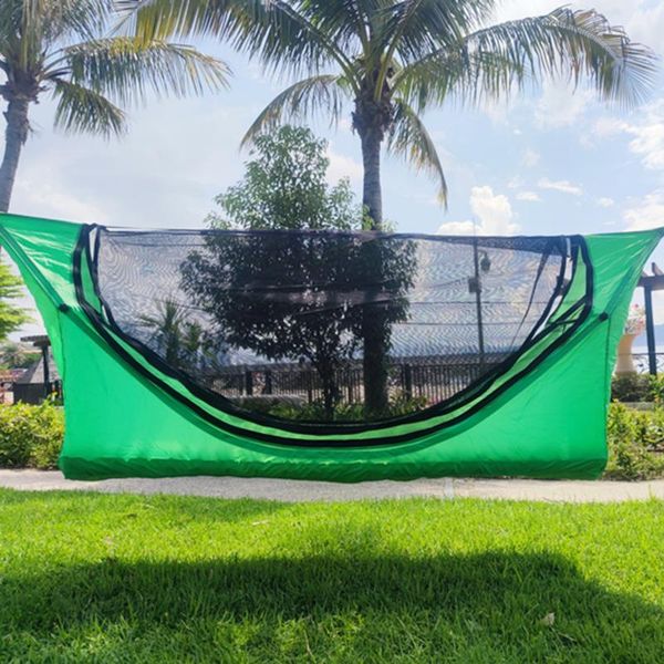 

tents and shelters single camping hammock inflatable mattress mosquito net hammocks sets lightweight portable cot bed hanging sleeping swing