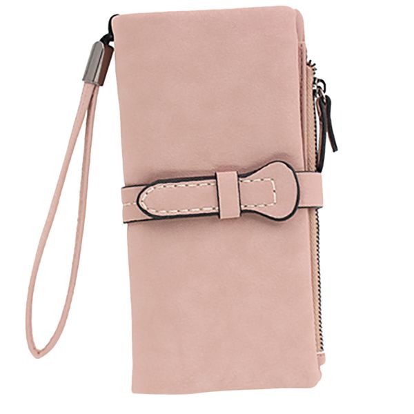 

2019 woman purse long wallet fashion coin purse card holder wallets female clutch money bag pu leather wallet, Red;black