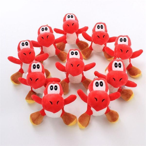

new bros yoshi dinosaur plush toy pendants with keychains stuffed dolls for children adults new year birthday gifts fy7330