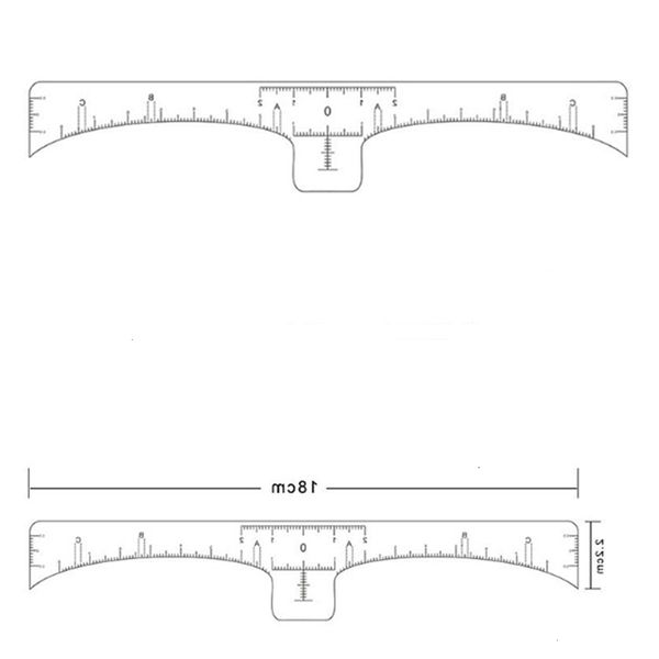 

disposable eyebrow microblading ruler sticker tattoo measurement sticker for permanent makeup eyebrow shaping