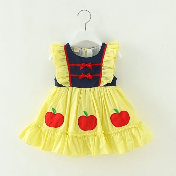 

children spanish dresses for baby girls turkey vintage vestido infant christening ball gown toddler embroidery boutique clothes 210615, Red;yellow