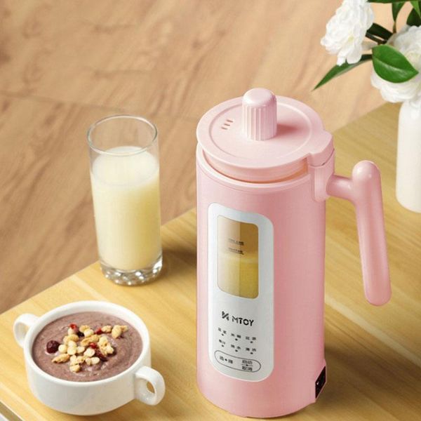 

camp kitchen 220v soymilk machine juice maker automatic portable electric heating soya-bean milk stir rice paste filter 350ml
