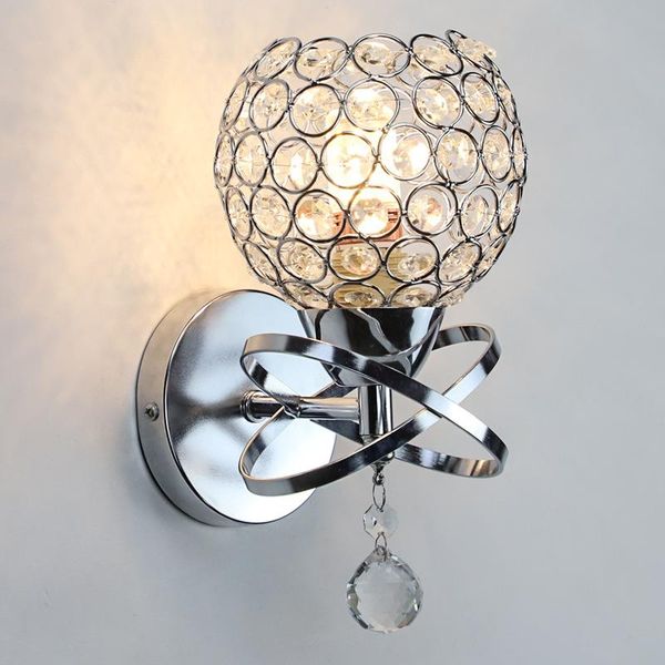 

selling crystal effect wall lamp for living and bed hall gold or silver