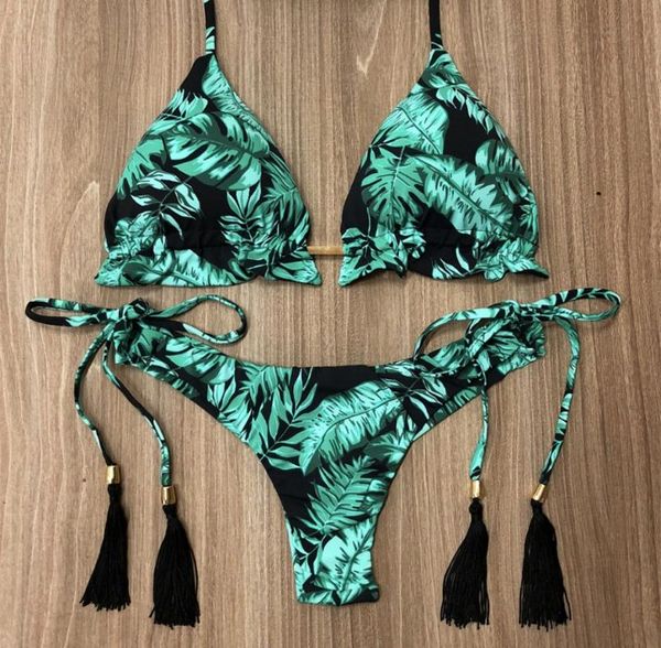 

gifts feshion womens bikini set stamp sport swimwear push-up padded swimsuit summer swimsuit gift summer gift