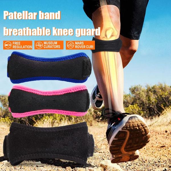 

elbow & knee pads high soft brace protector belt adjustable breathable patella tendon strap guard support pad, Black;gray