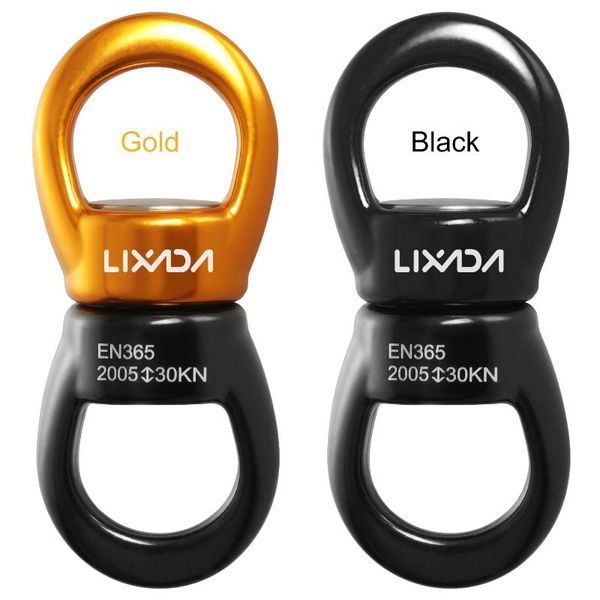 

cords, slings and webbing lixada swing swivel 30kn safest rotational device spinner carabiner climbing rope swivels for web tree