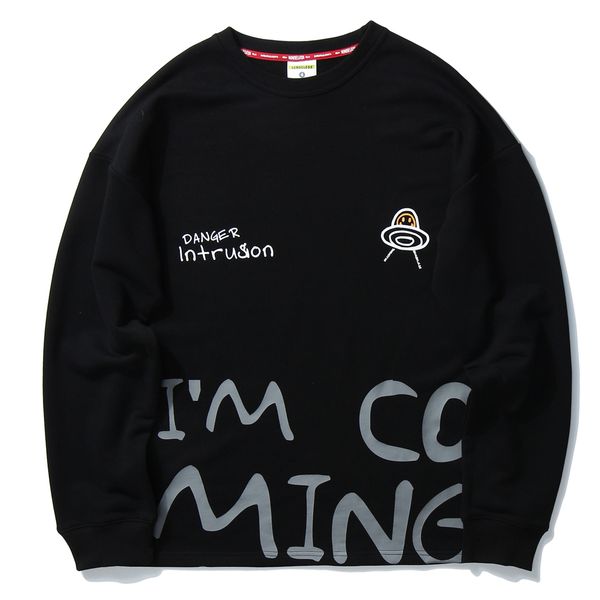

2021 new harajuku pullover japanese cartoon streetwear oversized winter for women kawaii clothes street wear sweatshirts qs7w, Black