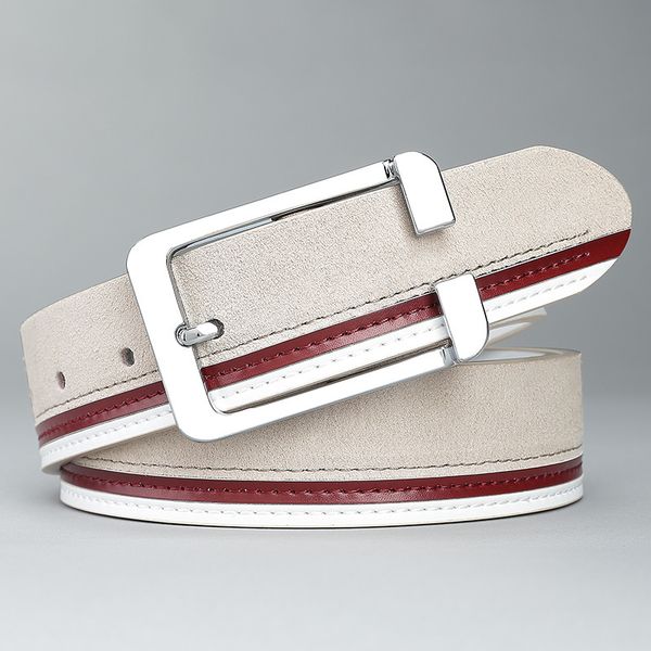 

factory outlet luxury brand belt summer belt men's korean fashion frosted blue pants boys, children, young people, students, leisure an, Black;brown