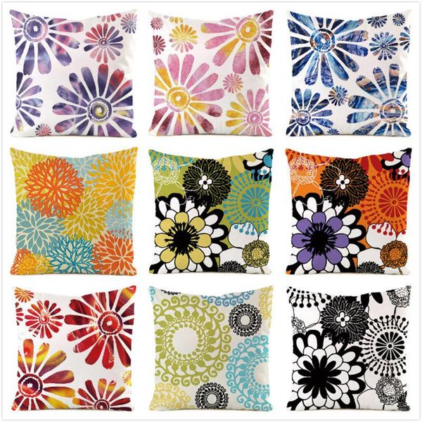 

cushion/decorative pillow 45cm*45cm **sunflower** inimitated silk fabric throw covers couch cushion cover home decorative pillows case