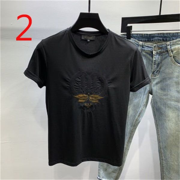 

2021 new t-shirt men's body summer solid color cotton clothes bottoming shirt half sleeve tide jpg9, White;black