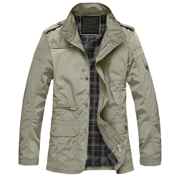 

m-5xl men big size casual long jacket spring autumn male business windbreak thin outwear parka loose varsity bomber coat 210723, Black;brown