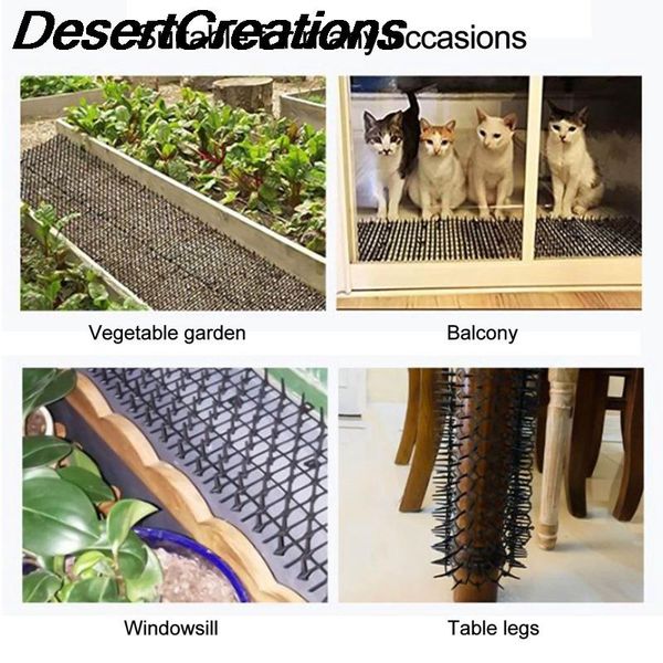 

cat beds & furniture garden mats cats net anti-cat dogs repellent mat prickle strips keep away safe plastic spike pets supply