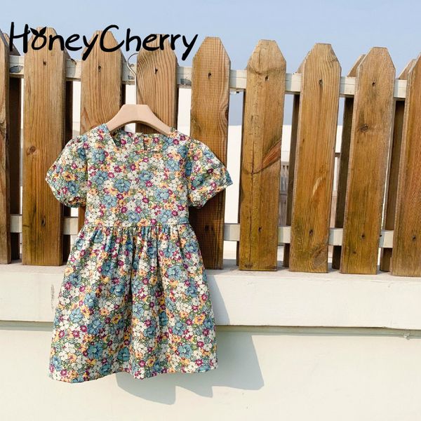 

children's girls' dress in spring and summer girls dresses for party wedding baby girl clothes 210515, Red;yellow