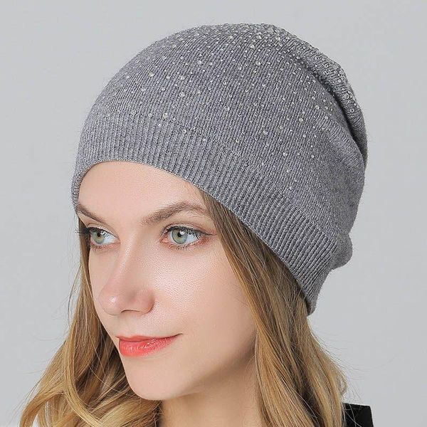 

beanie/skull caps knitting soft thick keep warm pom beanies winter hat for women girls ladies cap bonnet female casual skullies, Blue;gray