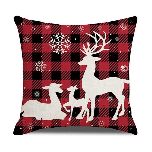 

pillow case linen christmas simple pillowcase four (pillow core not included)..