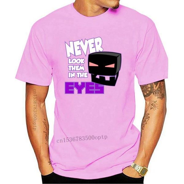 

men's t-shirts enderman eyes game funny design normal fall shirt good quality birthday tee boy cotton fabric, White;black