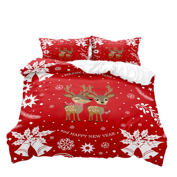 

christmas 3d printing colorful bedding sets duvet cover-16