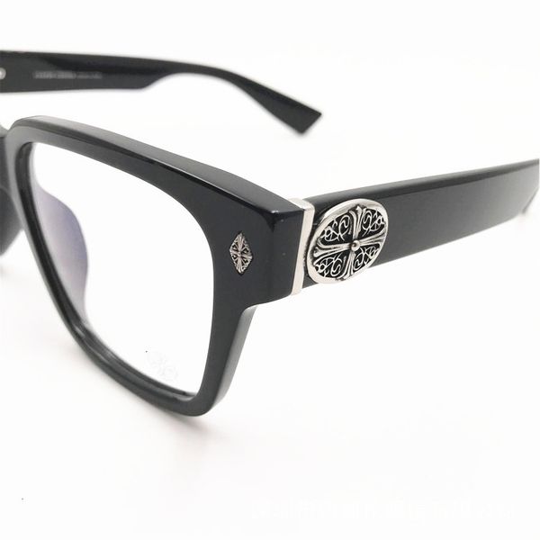 

sunglasses fashion plate large frame glasses men and women personality myopia art trend optical lens 44, White;black