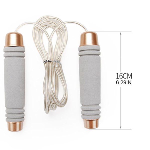 

jump ropes protable wire skipping rope adjustable druable speed bearing load soft a0ka