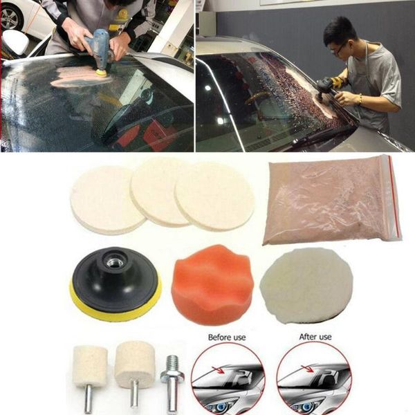 

car cleaning tools 8pcs/set universal windscreen polishing kit auto glass windows scratch remover repair w6h0