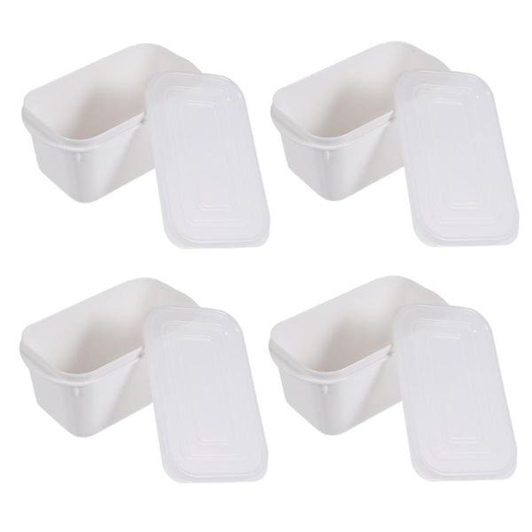 

4pcs storage box kitchen sealed box refrigerator fresh-keeping storage b