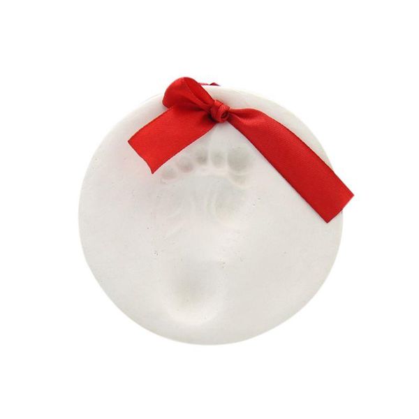 

cat costumes air-dries soft commemorative print inkpad with red ribbon christmas ornament or memorial uncrackable non-toxic light
