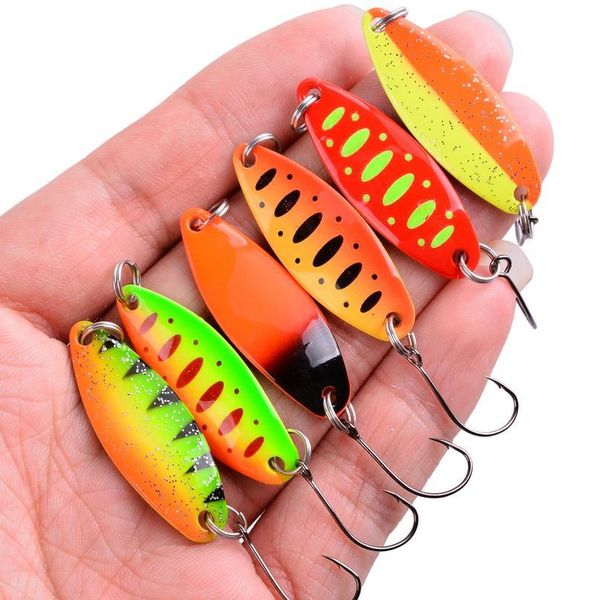 

1pcs metal spinner spoon trout fishing lure hard bait sequins noise paillette artificial bait small hard sequins jllevy