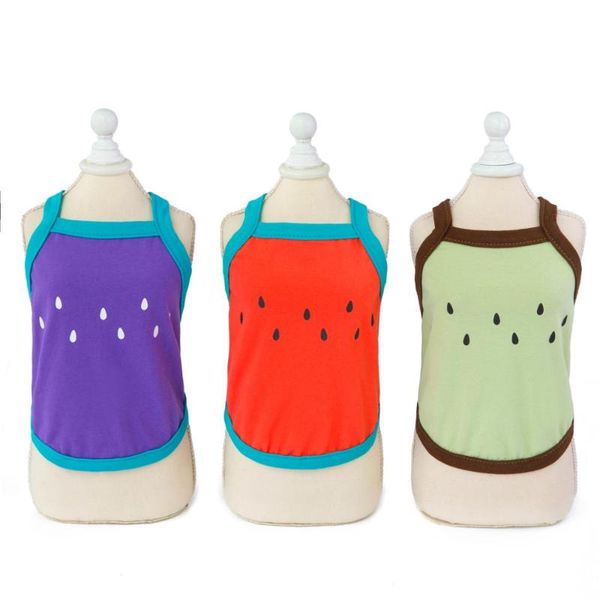 

dog apparel pet clothes pink green watermelon red sling spring summer vest products