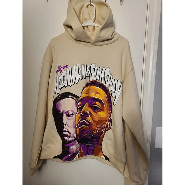 

2021 new kanye the trilogy continues female male 1:1:1 fashion sweater with harajuku hoodie qxoa, Black