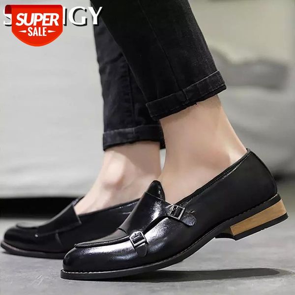 

mens shoes casual leather hasp sewing shallow cozy driving shoes men sturdy sole office gentleman #fx3m