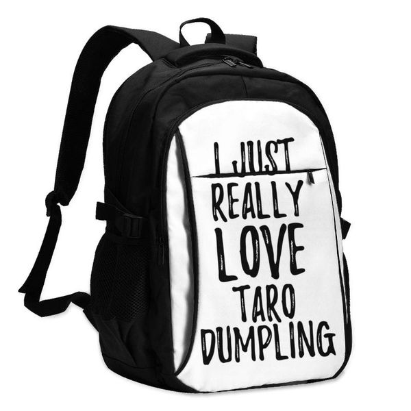 

backpack dumpling backpacks charger usb primary school male print stylish bags