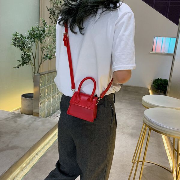 

mini bag women's new bright color fashion girl's satchel in spring 2021