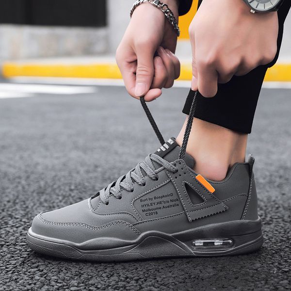 

running shoes breathable leather outdoor sports shoes men lightweight athletic training footwear jogging sneakers basket homme