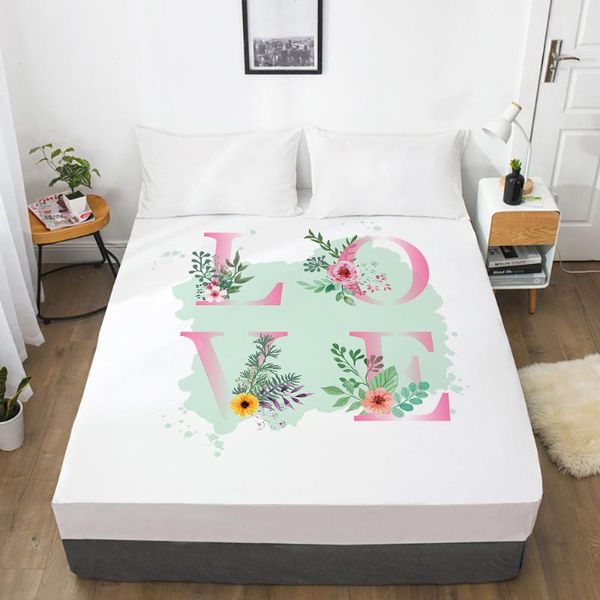 

sheets & sets elastic fitted sheet bed with an band 150/180/200/160*200 mattress cover 1pc nordic love