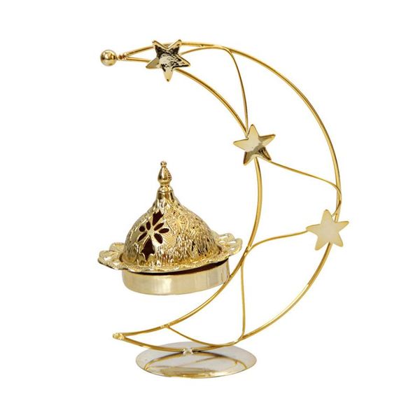 

candle holders luxury golden metal star and moon love shape incense burner candlestick exquisite home bedroom deco ornament