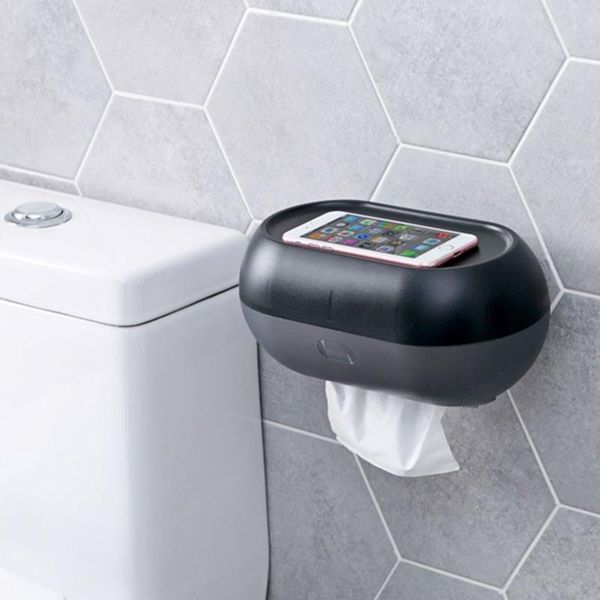

tissue boxes & napkins luda toilet waterproof box punching wall mounted bathroom roll paper tray holder shelf