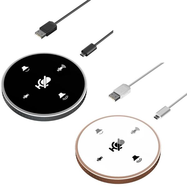 

microphones 360Â° omnidirectional mic one-key button mute microphone for on-line chatting