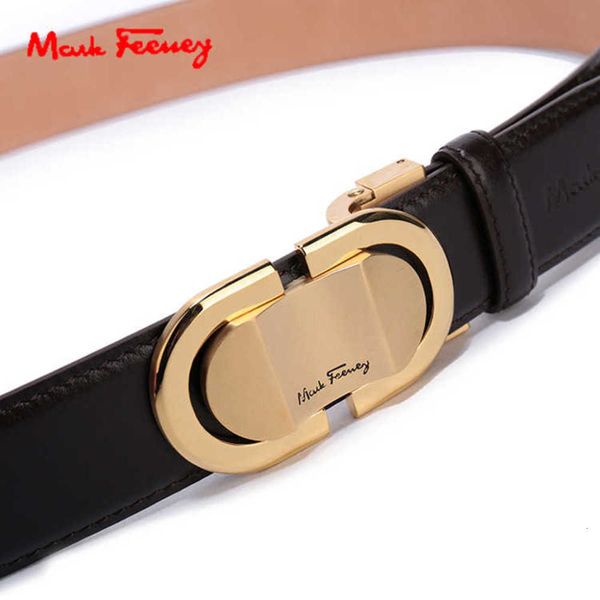 

family belt men's leather copper buckle young and middle-aged business, Black;brown